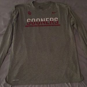 Nike Men’s dri fit Oklahoma Sooners shirt L